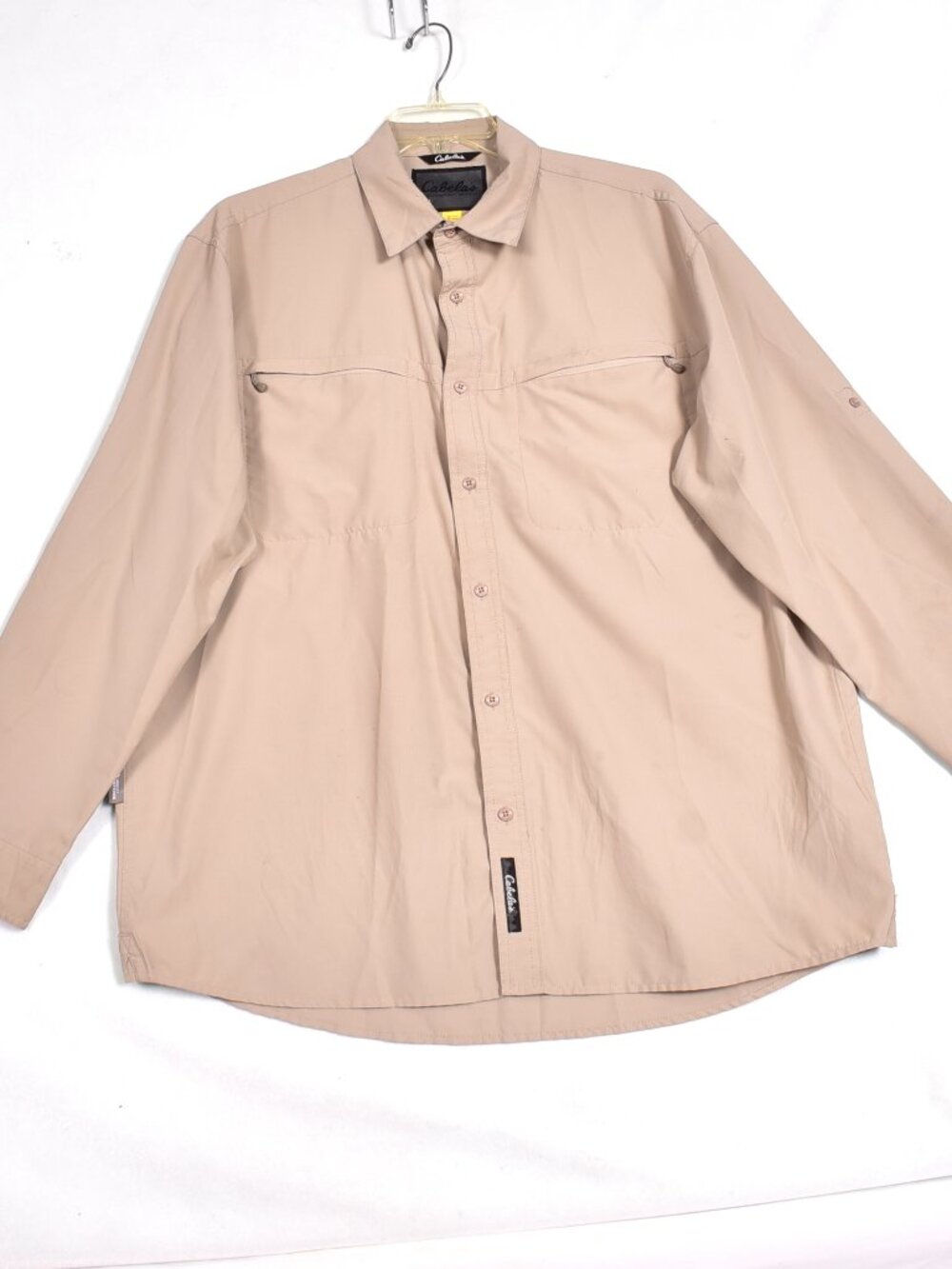 Cabela's Men's XL Brown Shirt Long Sleeve Vented Performance Outdoor See photo s